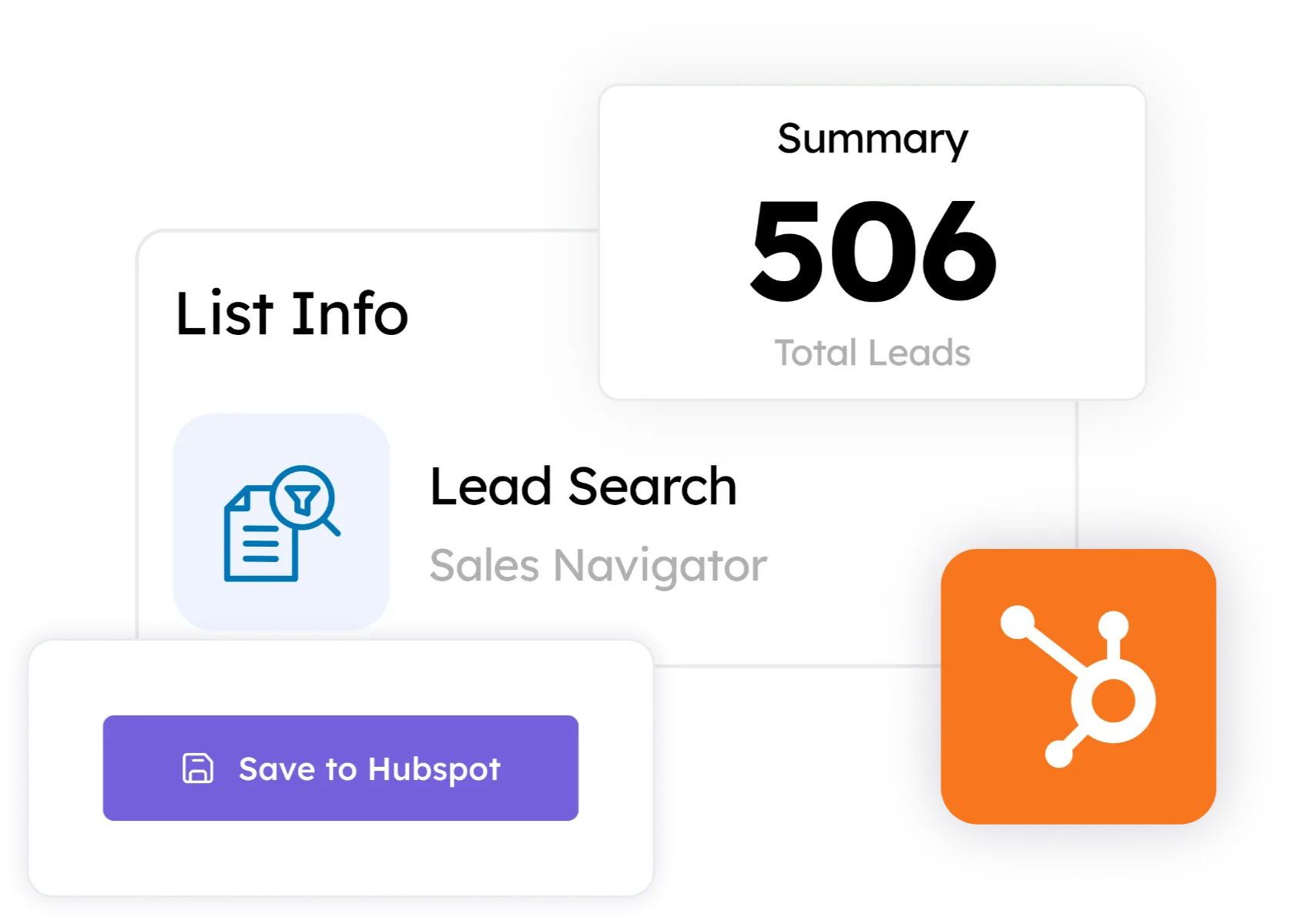 HubSpot list import with Save to HubSpot action